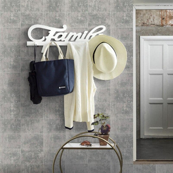 Porte Manteau Mural Design Blanc